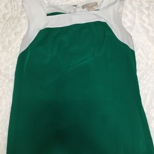 Banana Republic Green and White Dress Top